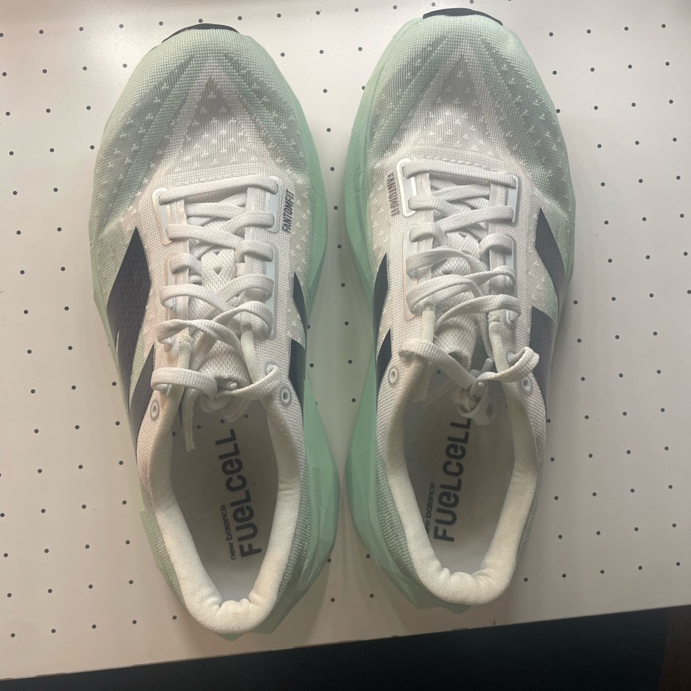 New Balance FuelCell Mint and White Sneakers